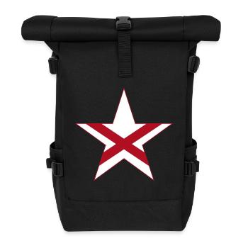 Alabama Fan T-Shirt – USA-Style - Rolltop Rucksack - Schwarz - Vorne