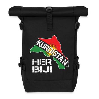 Drapeau du Kurdistan,Kurdistan,Syrie,Irak,Iran,Drapeau - Sac à dos roll top - noir - Devant