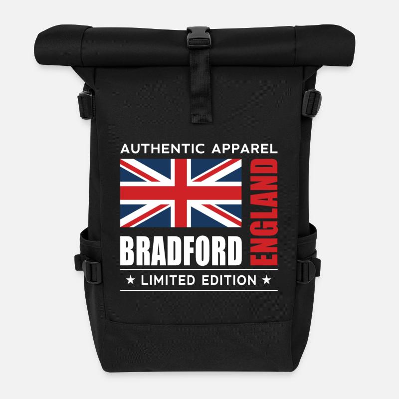 Bradford - Roll Top Backpack - black
