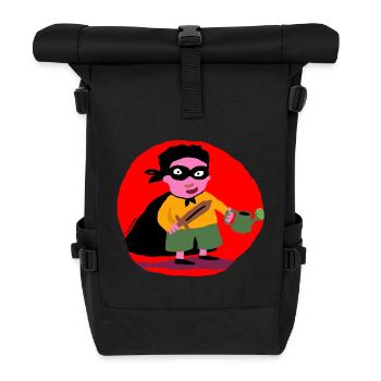 Der kleine Gärtner Rächers - Rolltop Rucksack - Schwarz - Vorne