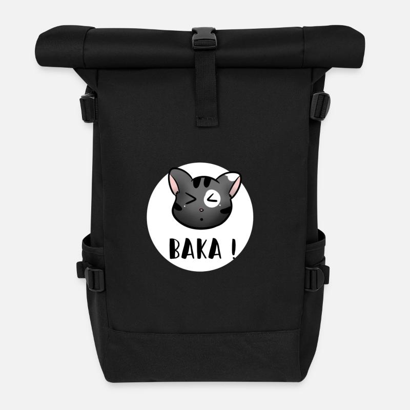 Baka - Sac à dos roll top - noir