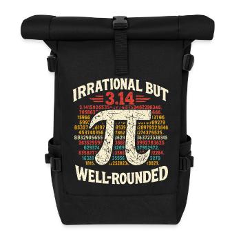 Conception irrationnelle mais complète des mathématiques du Pi Day - Sac à dos roll top - noir - Devant