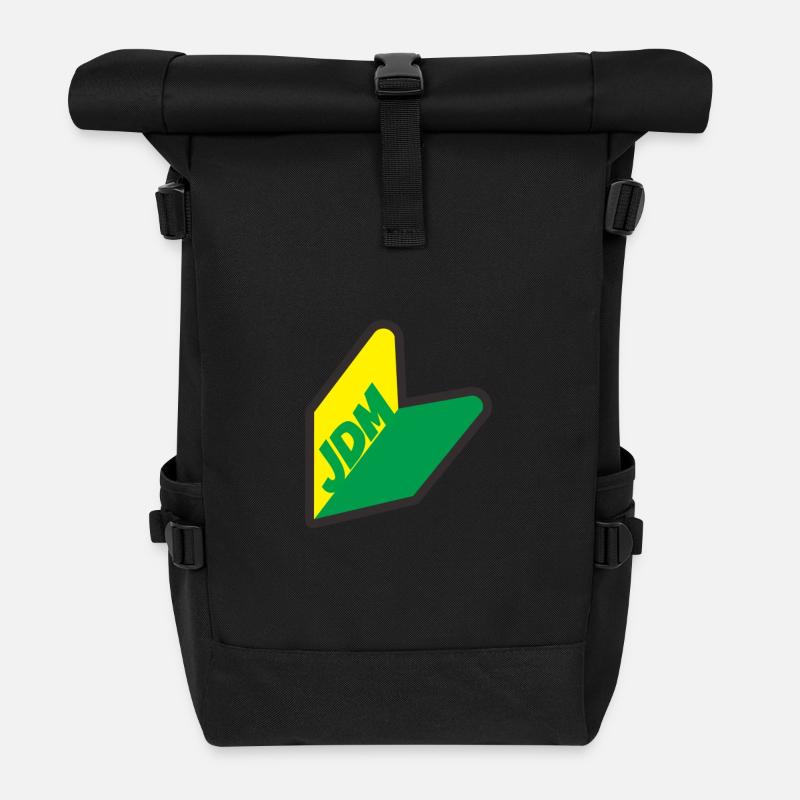 JDM Fans Logo! - Rolltop Rucksack - Schwarz