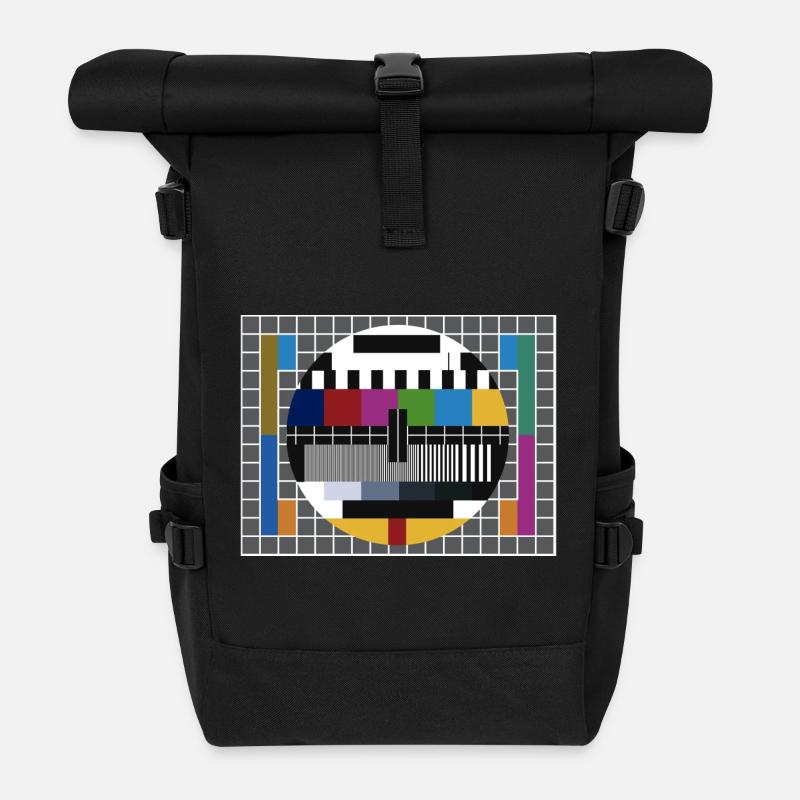 Testbild - Sheldons Lieblingsshirt - Rolltop Rucksack - Schwarz