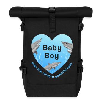 Baby Boy - Rolltop Rucksack - Schwarz - Vorne