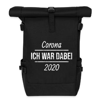 Corona Virus 2020 J’y étais cadeau - Sac à dos roll top - noir - Devant