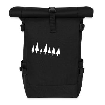 Tannenbaum - Rolltop Rucksack - Schwarz - Vorne