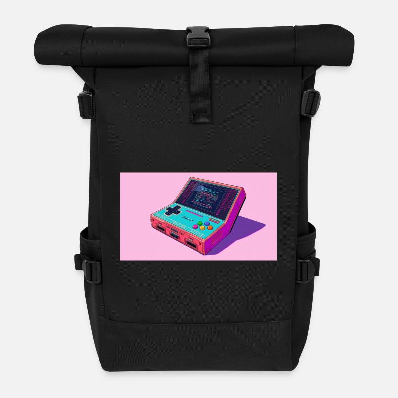 Frische Konsole - Rolltop Rucksack - Schwarz