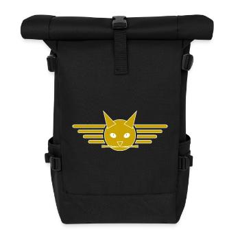 Conception créative de t-shirt Ailes de chat - Sac à dos roll top - noir - Devant