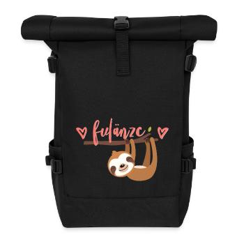 Schweizerdeutsch Faulenzen - Fulänze - Rolltop Rucksack - Schwarz - Vorne