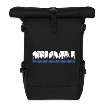 Suomi - Finnland - Finland - Rolltop Rucksack - Schwarz - Vorne