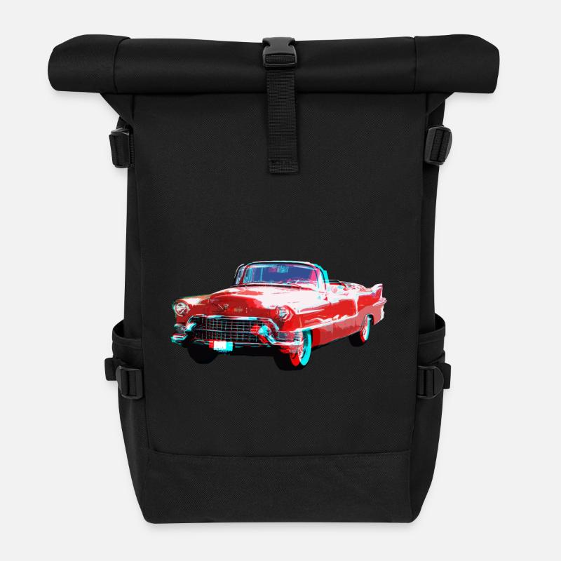 3D Cadillac - Sac à dos roll top - noir