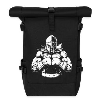 Spartaner Boxen Kämpfer MMA - Rolltop Rucksack - Schwarz - Vorne