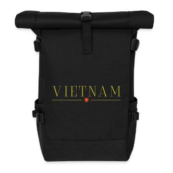Ich liebe Vietnam, Eleganz Stil Design T-Shirt - Rolltop Rucksack - Schwarz - Vorne
