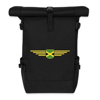 Ich liebe Jamaika, Outfit T-Shirt Design Geschenk - Rolltop Rucksack - Schwarz - Vorne