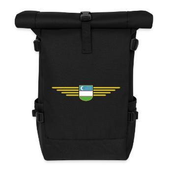Usbekistan T-Shirt – Stolz und Kultur - Rolltop Rucksack - Schwarz - Vorne