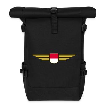 Monaco Design – Le style pour les fans de la Principauté - Sac à dos roll top - noir - Devant