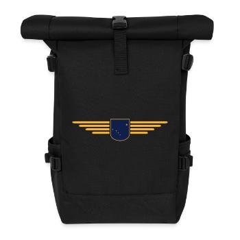 Alaska Fan T-Shirt – USA-Style - Rolltop Rucksack - Schwarz - Vorne