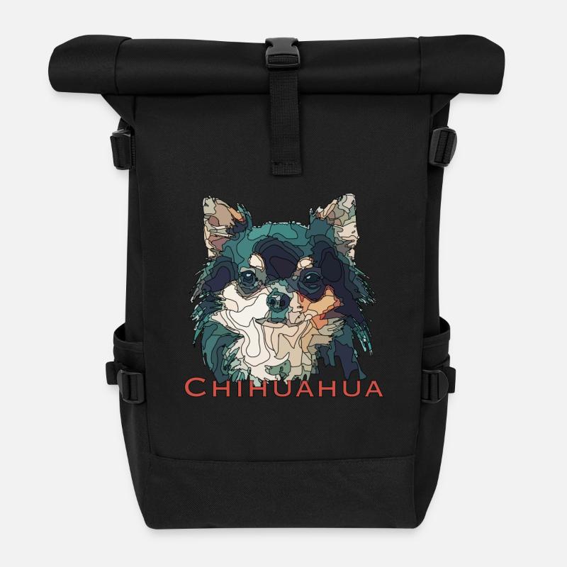 Chihuahua - Rolltop Rucksack - Schwarz
