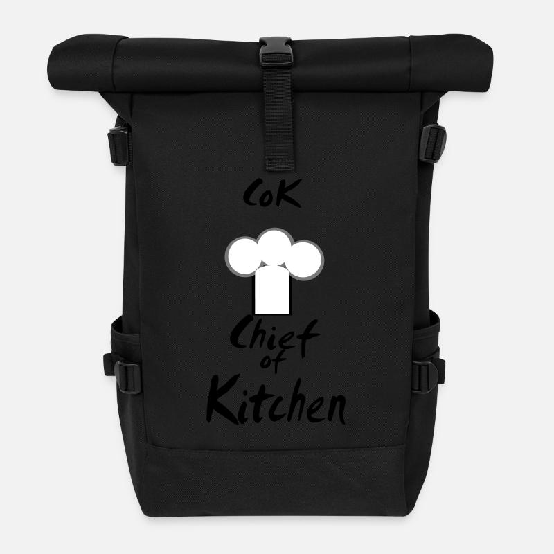 chef - Sac à dos roll top - noir