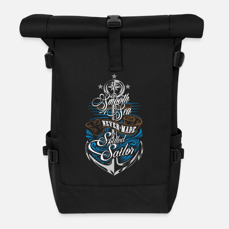 Skilled Sailor - Rolltop Rucksack - Schwarz