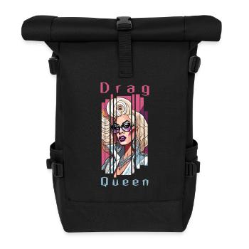DragQueen - Sac à dos roll top - noir - Devant