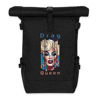 DragQueen - Sac à dos roll top - noir - Devant