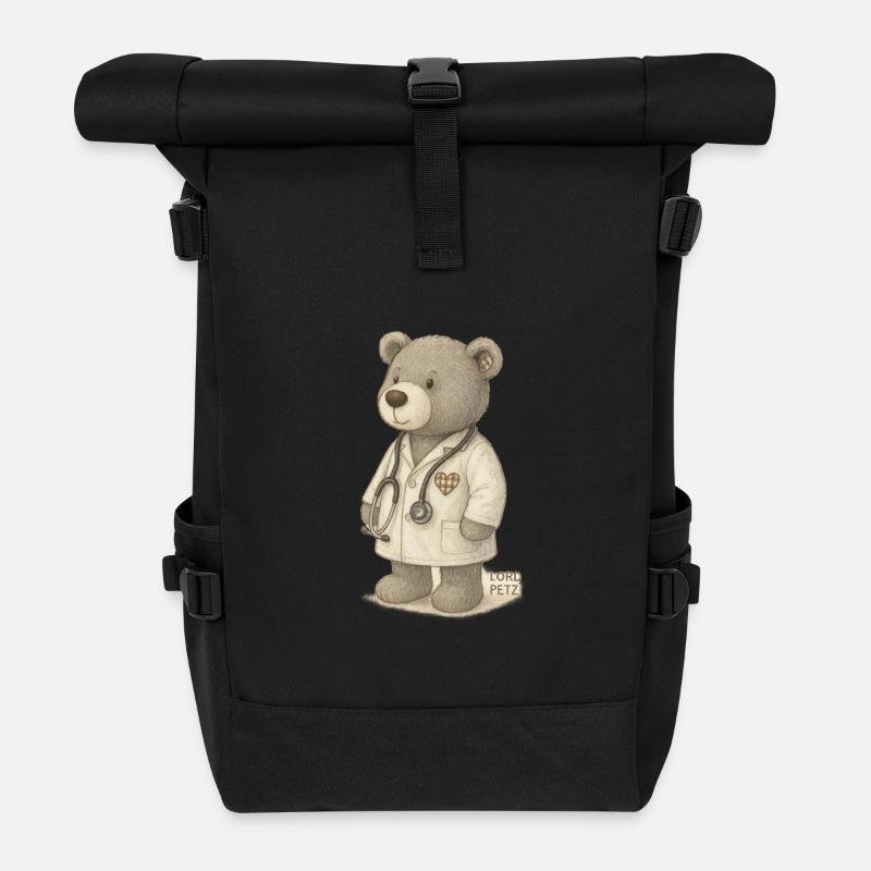 Lord Petzi Doktor - Rolltop Rucksack - Schwarz