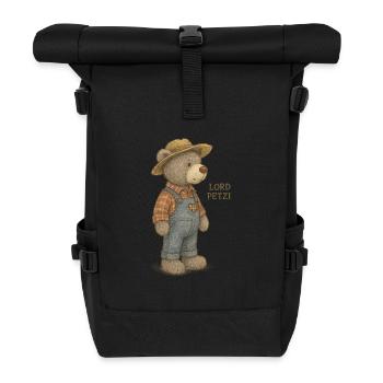 Lord Petzi Farmer - Rolltop Rucksack - Schwarz - Vorne