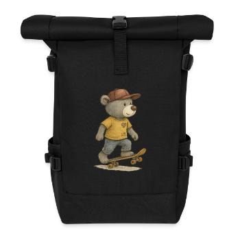 Lord Petzi Skater - Rolltop Rucksack - Schwarz - Vorne