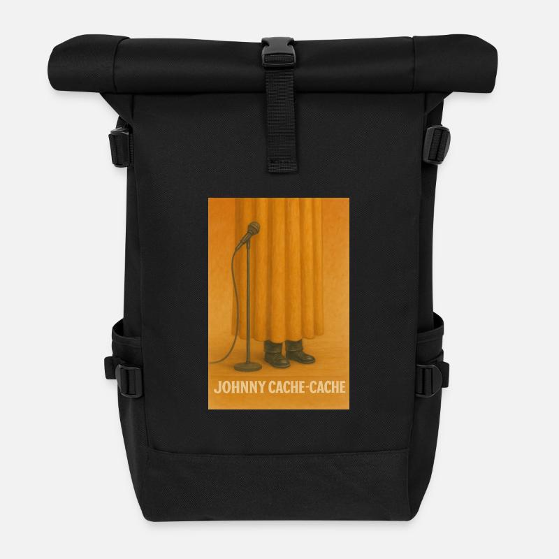 Johnny Versteckspiel - Rolltop Rucksack - Schwarz