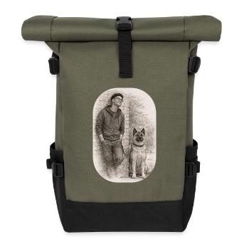 Matt & Holly - Rolltop Rucksack - Olive/Schwarz - Vorne