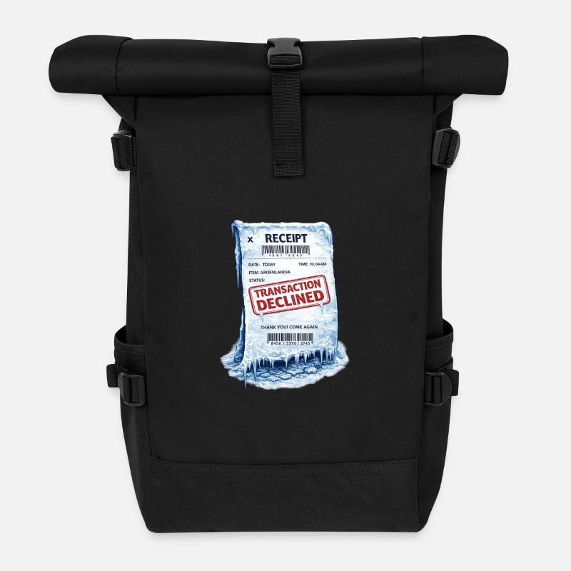 Eingefrorene Quittung: Abgelehnte Transaktion - Rolltop Rucksack - Schwarz