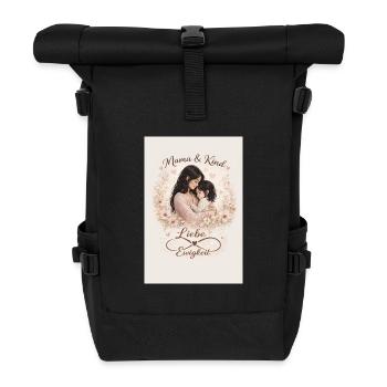 Eternal Love Mother and Child - Roll Top Backpack - black - Front