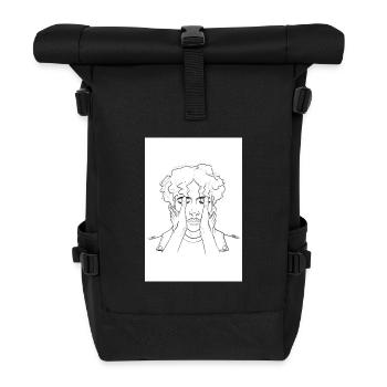 Schöne Dinge - Rolltop Rucksack - Schwarz - Vorne