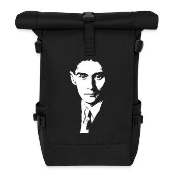 Franz Kafka Shirt - Rolltop Rucksack - Schwarz - Vorne
