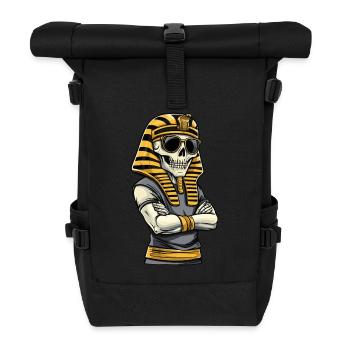 Pharaoh Skull - Roll Top Backpack - black - Front