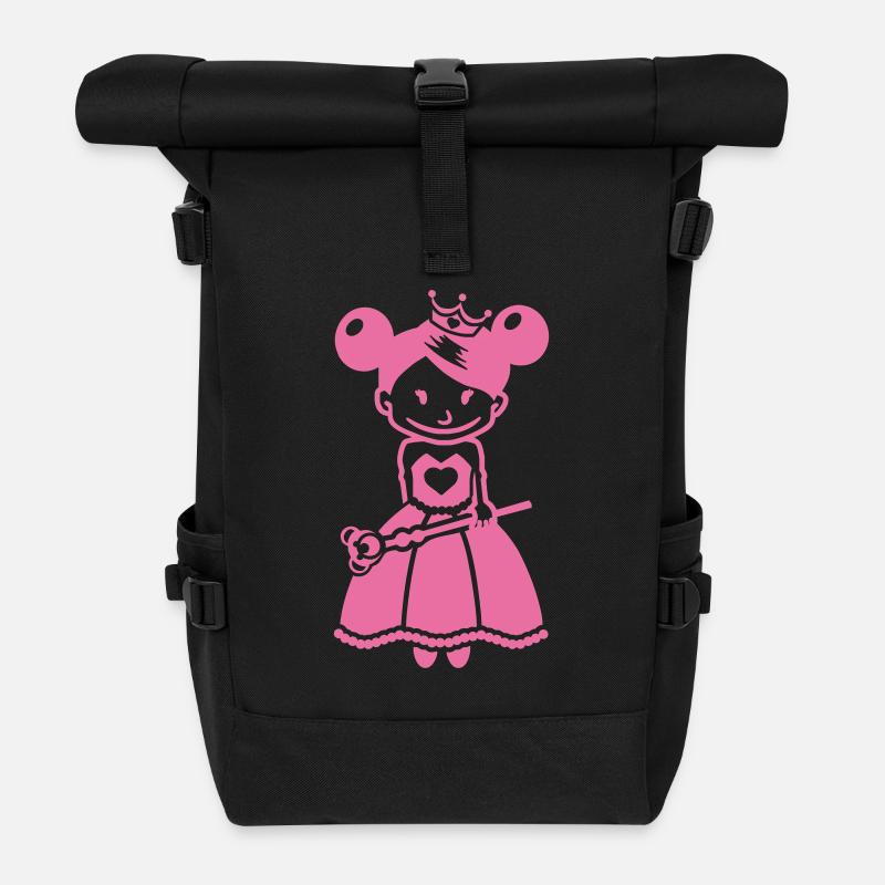princess - Sac à dos roll top - noir