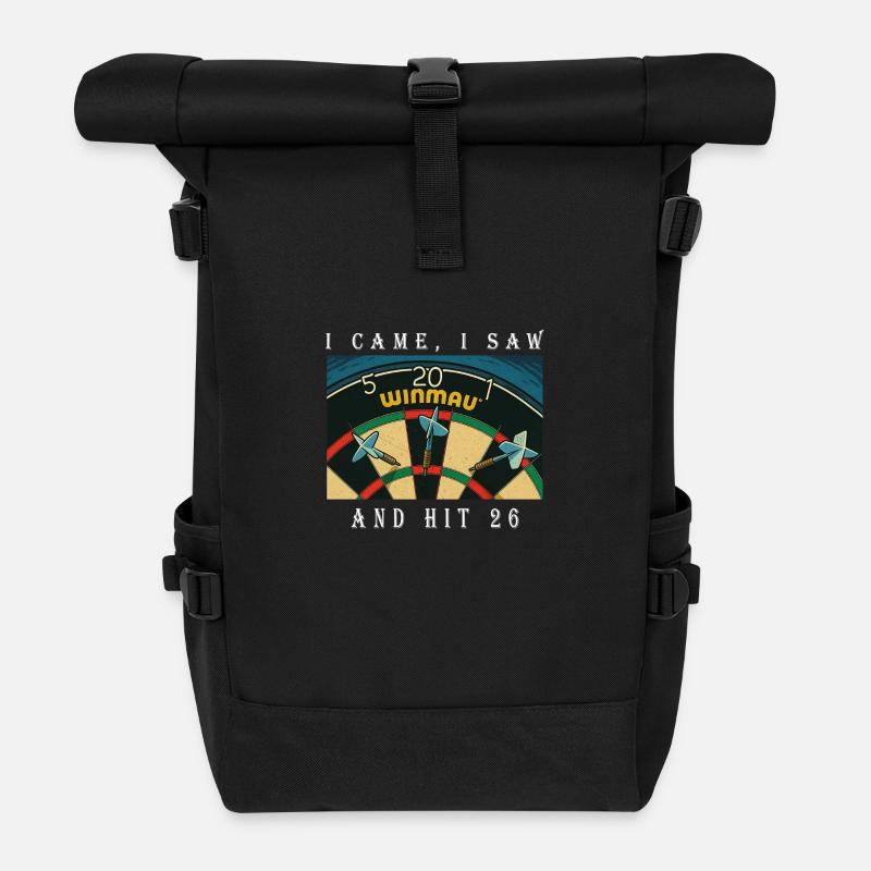 I came, I saw, and hit 26 - Sac à dos roll top - noir