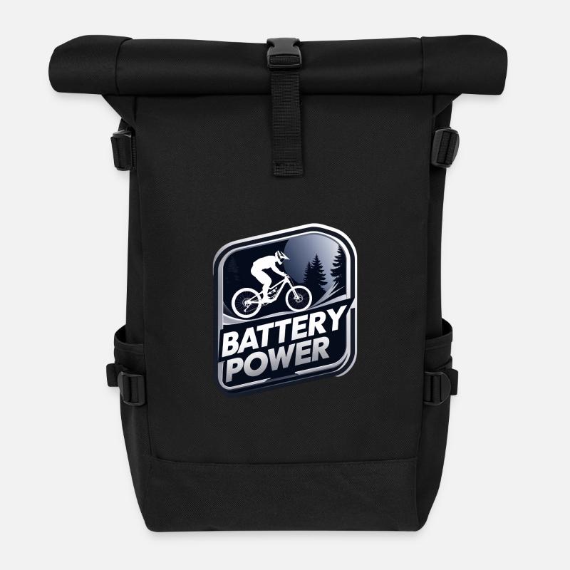 Battery Power - Rolltop Rucksack - Schwarz