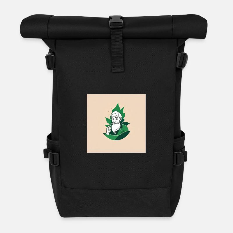 Opa Raucher - Rolltop Rucksack - Schwarz