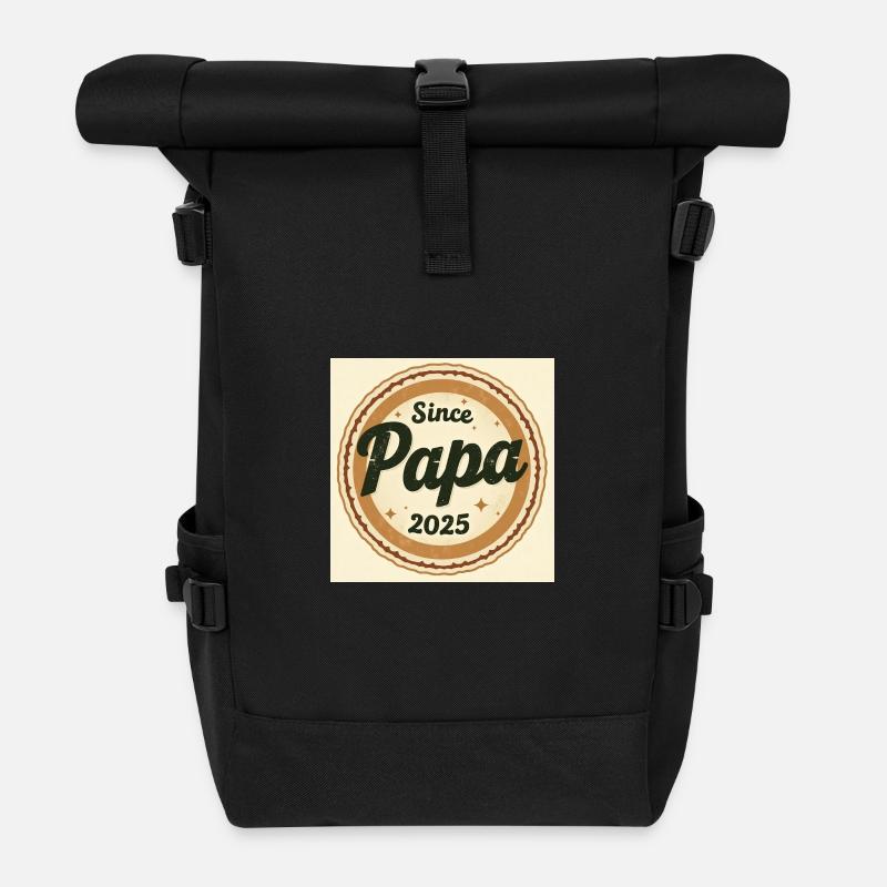 Flux Dev A worn retroinspired logo badge featur 1 - Rolltop Rucksack - Schwarz