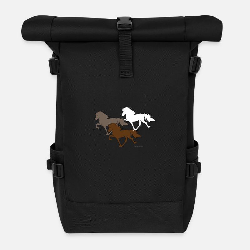 Icelandic Spirit - Rolltop Rucksack - Schwarz