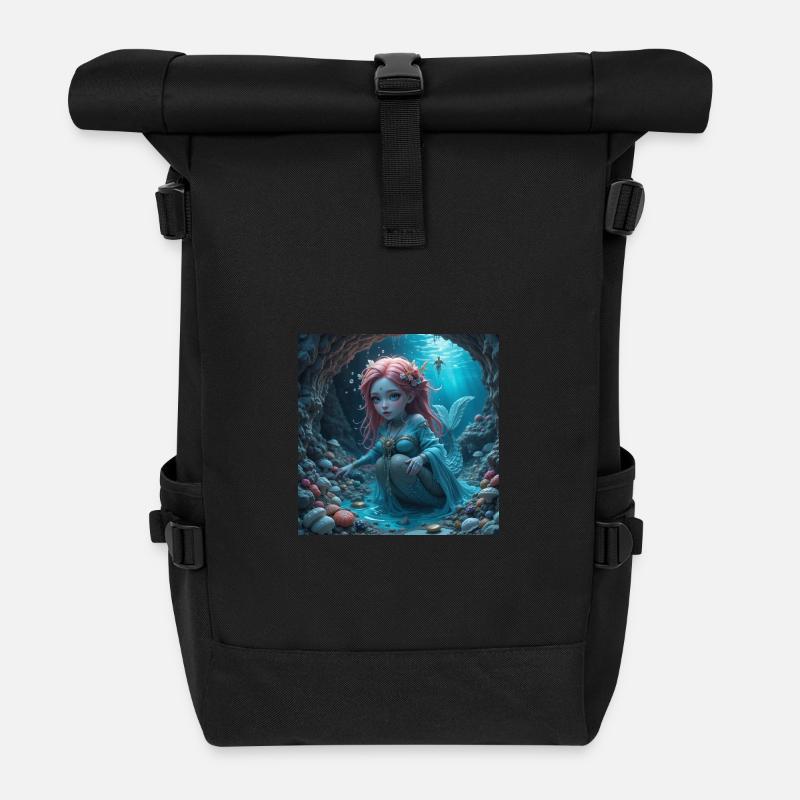 Merdusica - Rolltop Rucksack - Schwarz