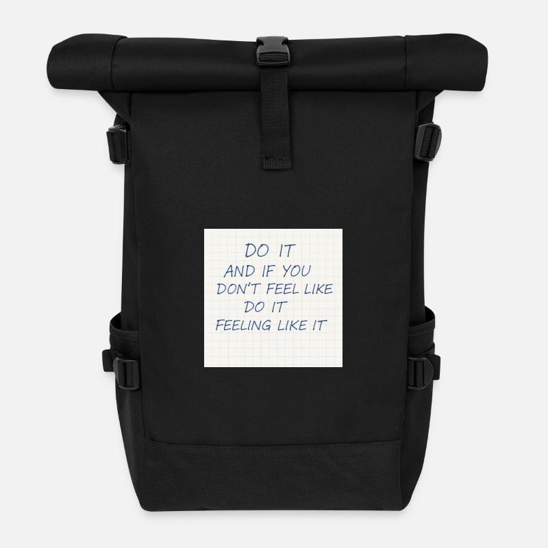 13Machen Sie es - Rolltop Rucksack - Schwarz