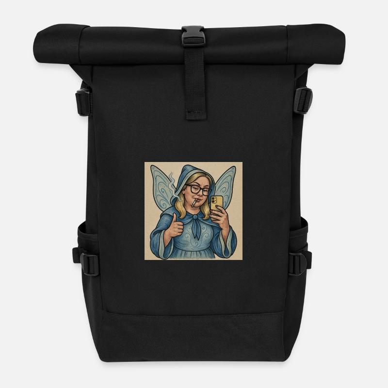 Pato die Fee - Rolltop Rucksack - Schwarz