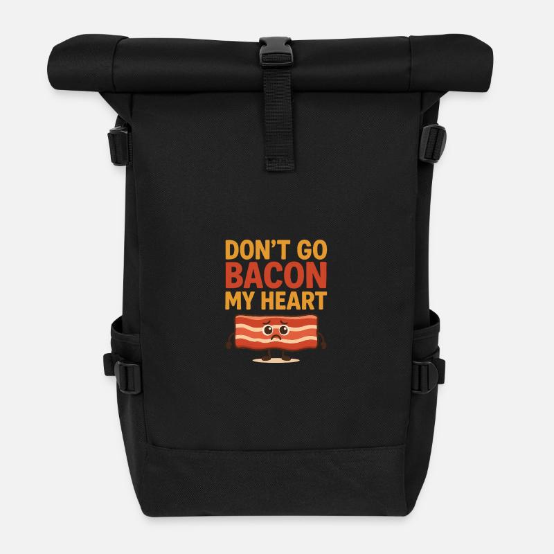 Geh nicht Speck auf meinem Herd - Rolltop Rucksack - Schwarz