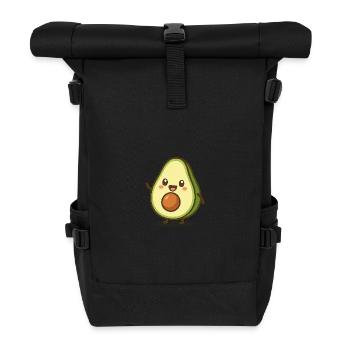 Joli motif d’avocat pour les vêtements - Sac à dos roll top - noir - Devant