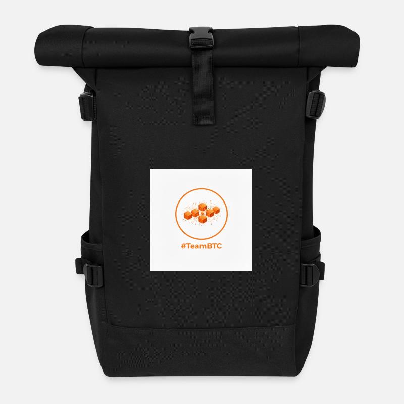 TeamBTC Blockchain Cubes - Rolltop Rucksack - Schwarz