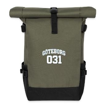 Gothenburg, 031 Jersey - Roll Top Backpack - olive/black - Front